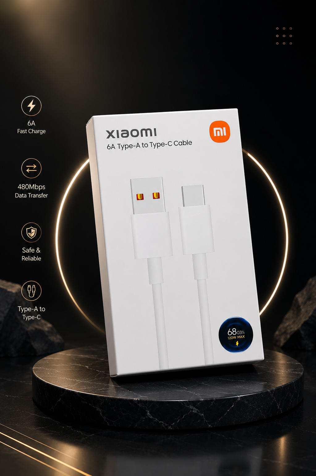 کابل شارژ  مدلشیائومی اورجینال اشعار زن xiaomi شیائومی ریزشمار دار و بارکد دار گارانتی دارد