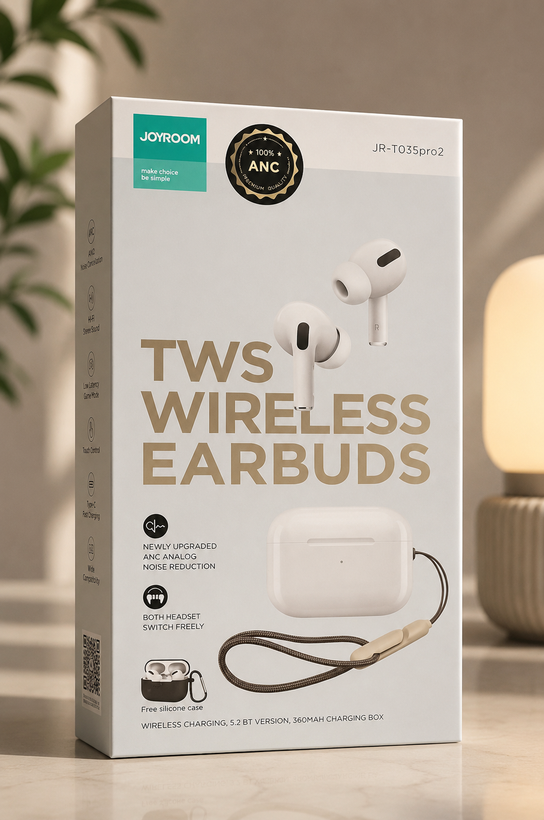 هدفون بی سیم جوی روم مدل JR-T03S Pro اورجینال کیف مشکی