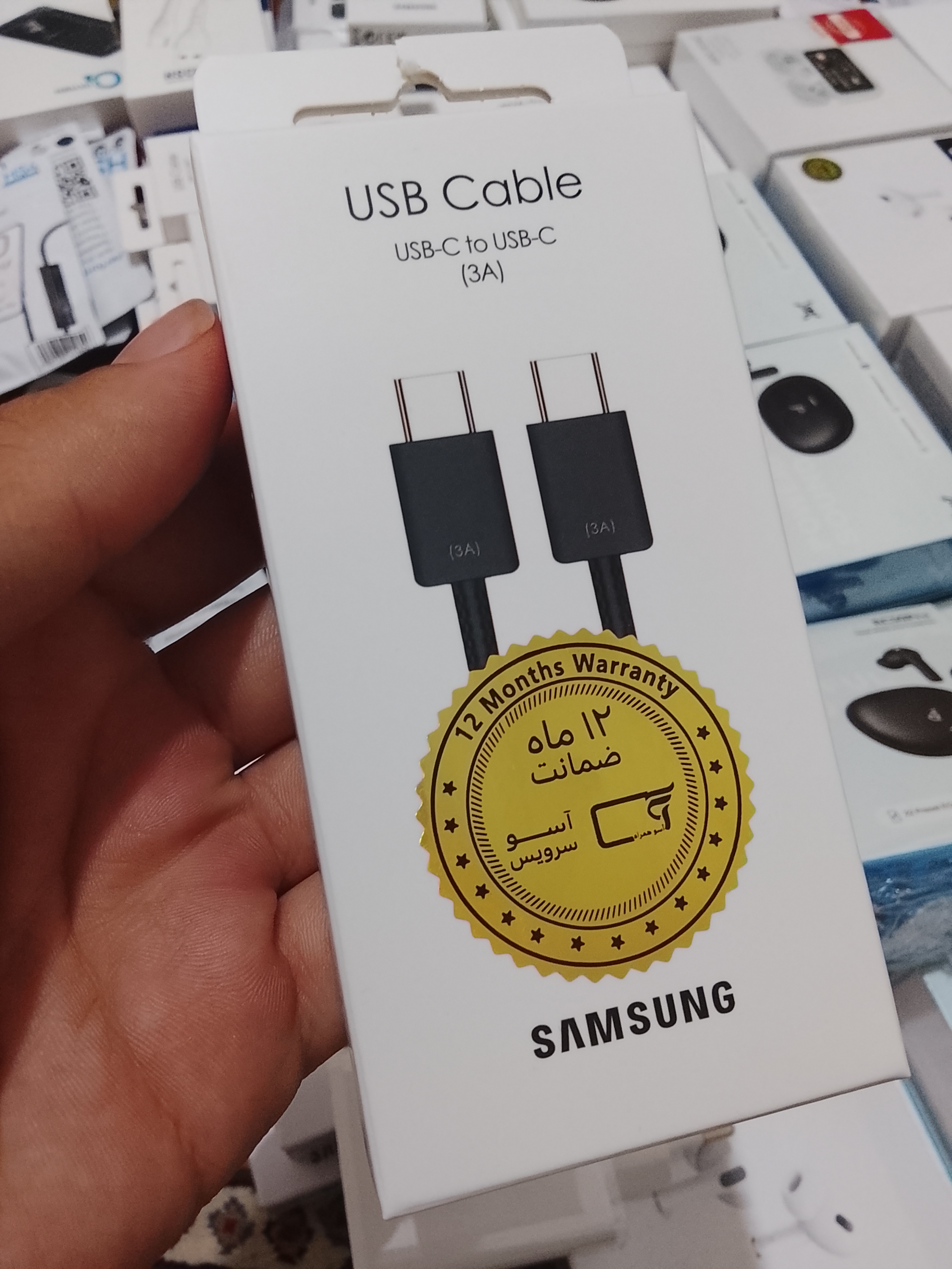 کابل شارژ اورجینال سامسونگ S22 هک شده ویتنام